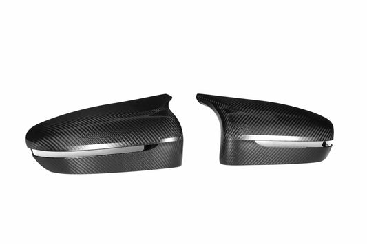 Dry Carbon Fiber -Mirror Cover OEM Style (Forged Option) [BMW M5 F90]