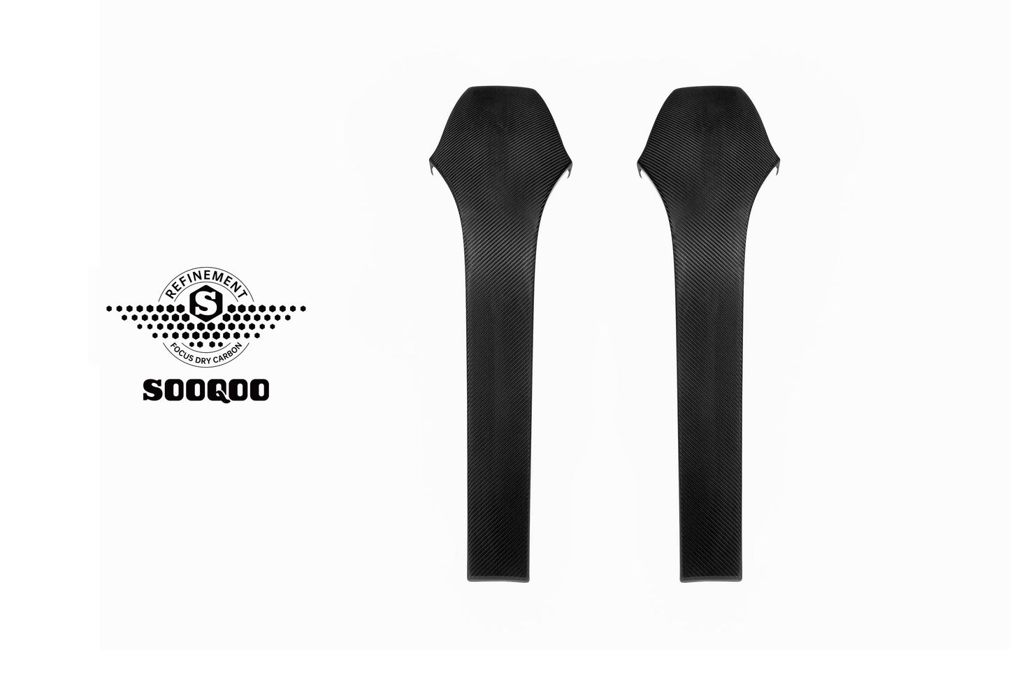 SQ Dry Carbon Fiber - OEM Style 4-PCS Sticky Backrest [BMW M3 F80 | M4 F82]