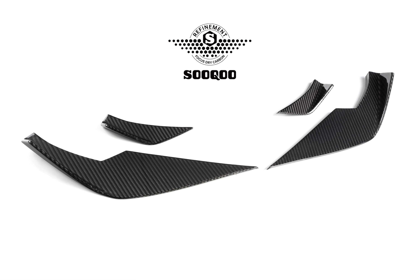 Dry Carbon Fiber - Front Side Canard VS Style [BMW M3 G80 | M4 G82]