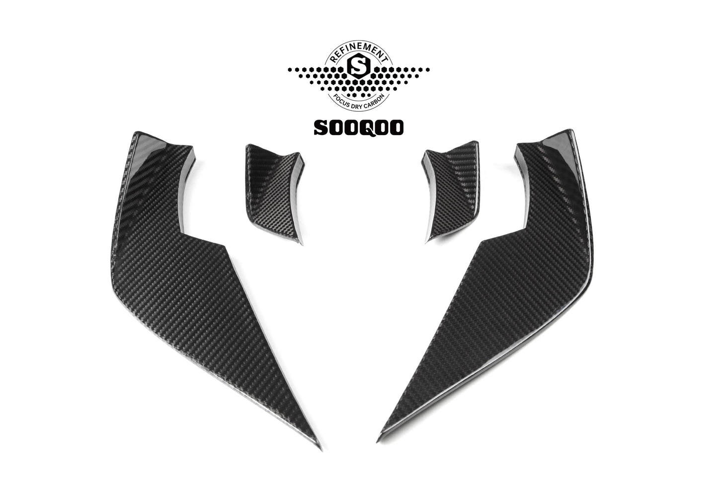 Dry Carbon Fiber - Front Side Canard VS Style [BMW M3 G80 | M4 G82]
