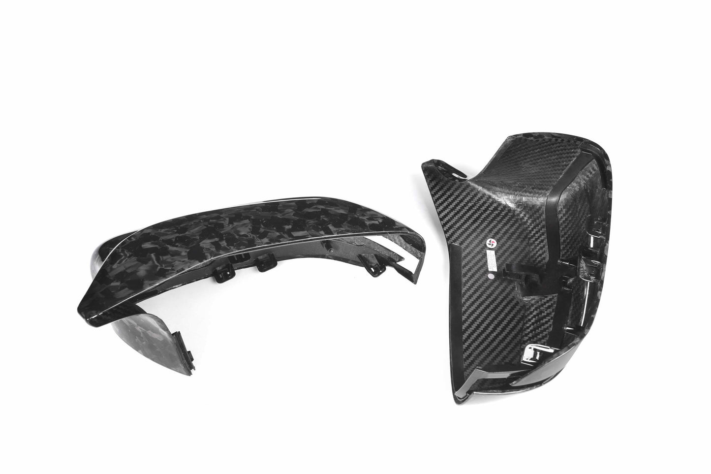 Dry Carbon Fiber -Mirror Cover OEM Style (Forged Option) [BMW M5 F90]
