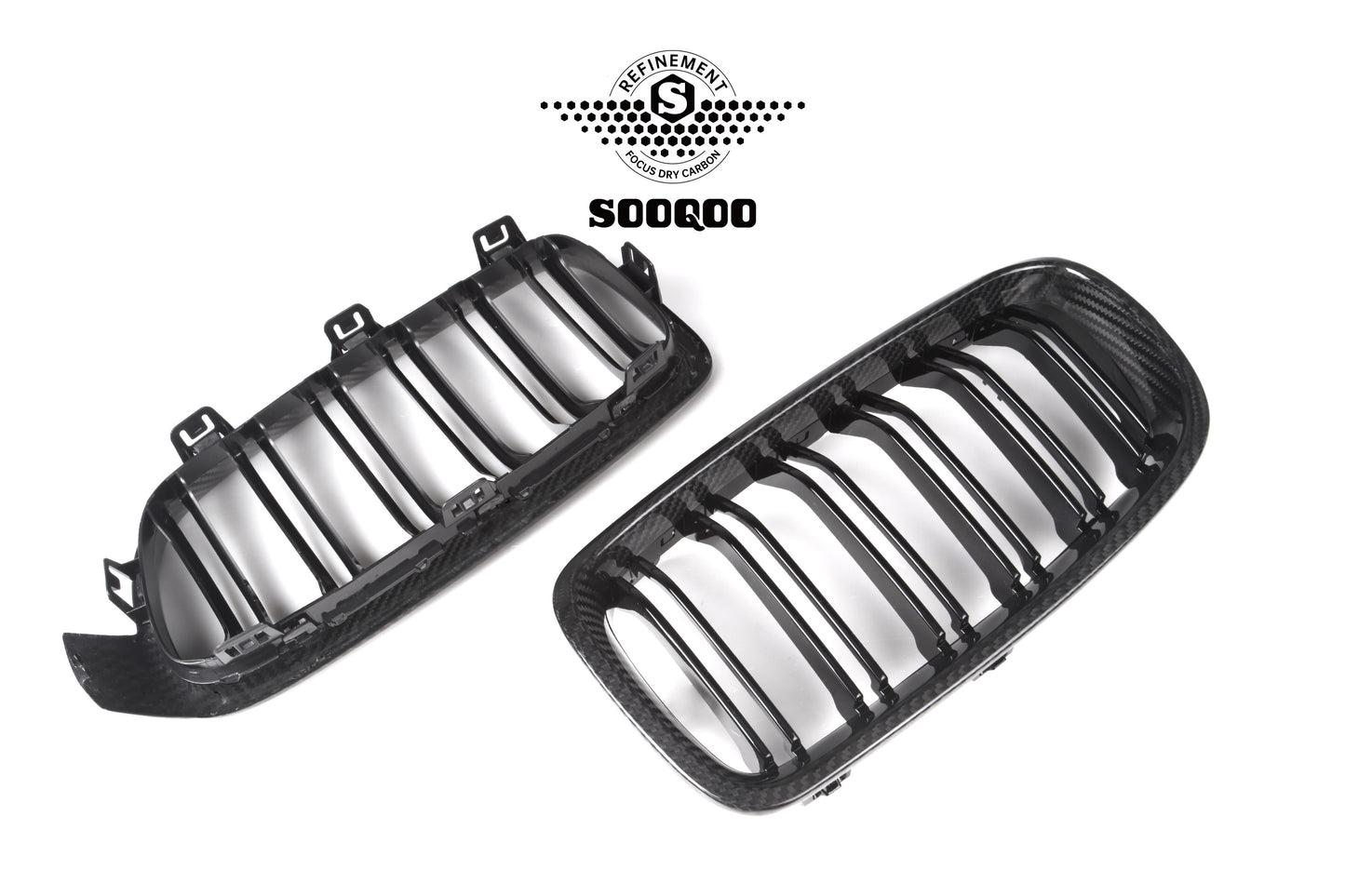 Dry Carbon Fiber - Front Grill Dual Slat [BMW 3 Series F30]