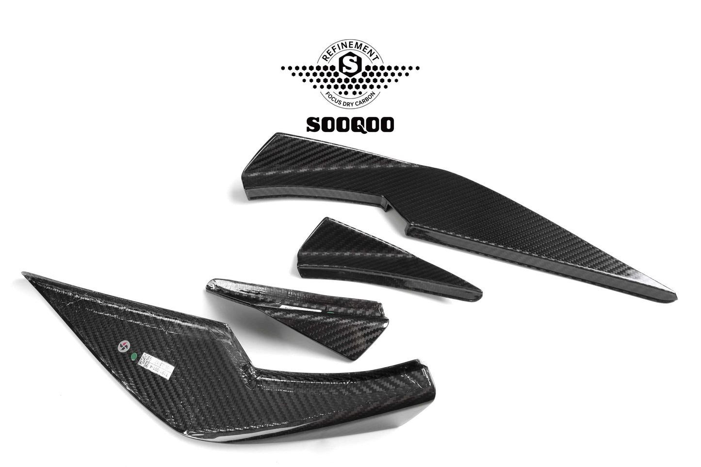 Dry Carbon Fiber - Front Side Canard VS Style [BMW M3 G80 | M4 G82]