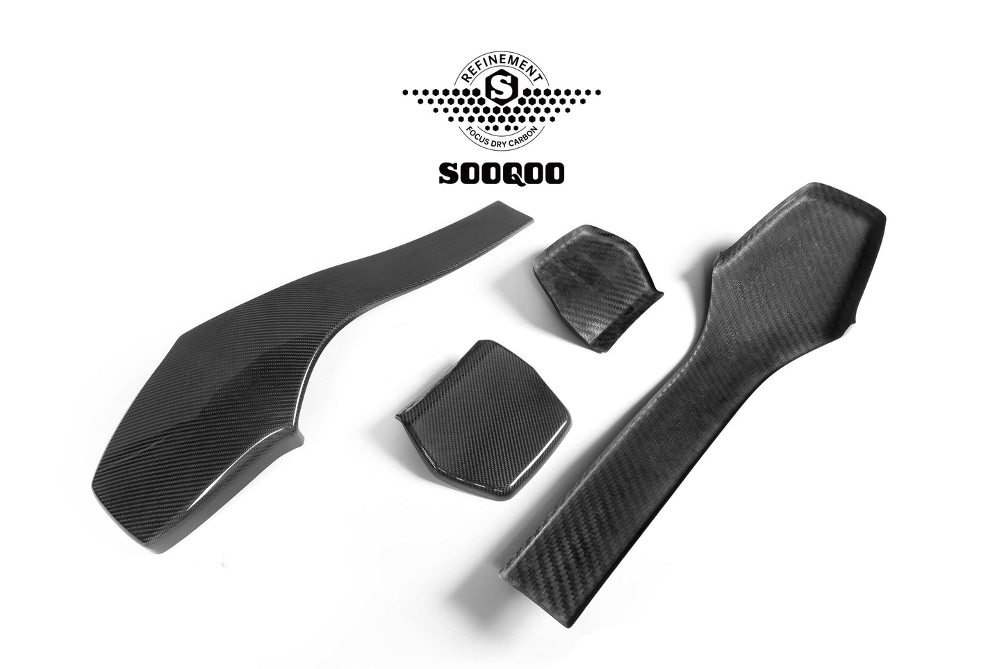 SQ Dry Carbon Fiber - OEM Style 4-PCS Sticky Backrest [BMW M3 F80 | M4 F82]