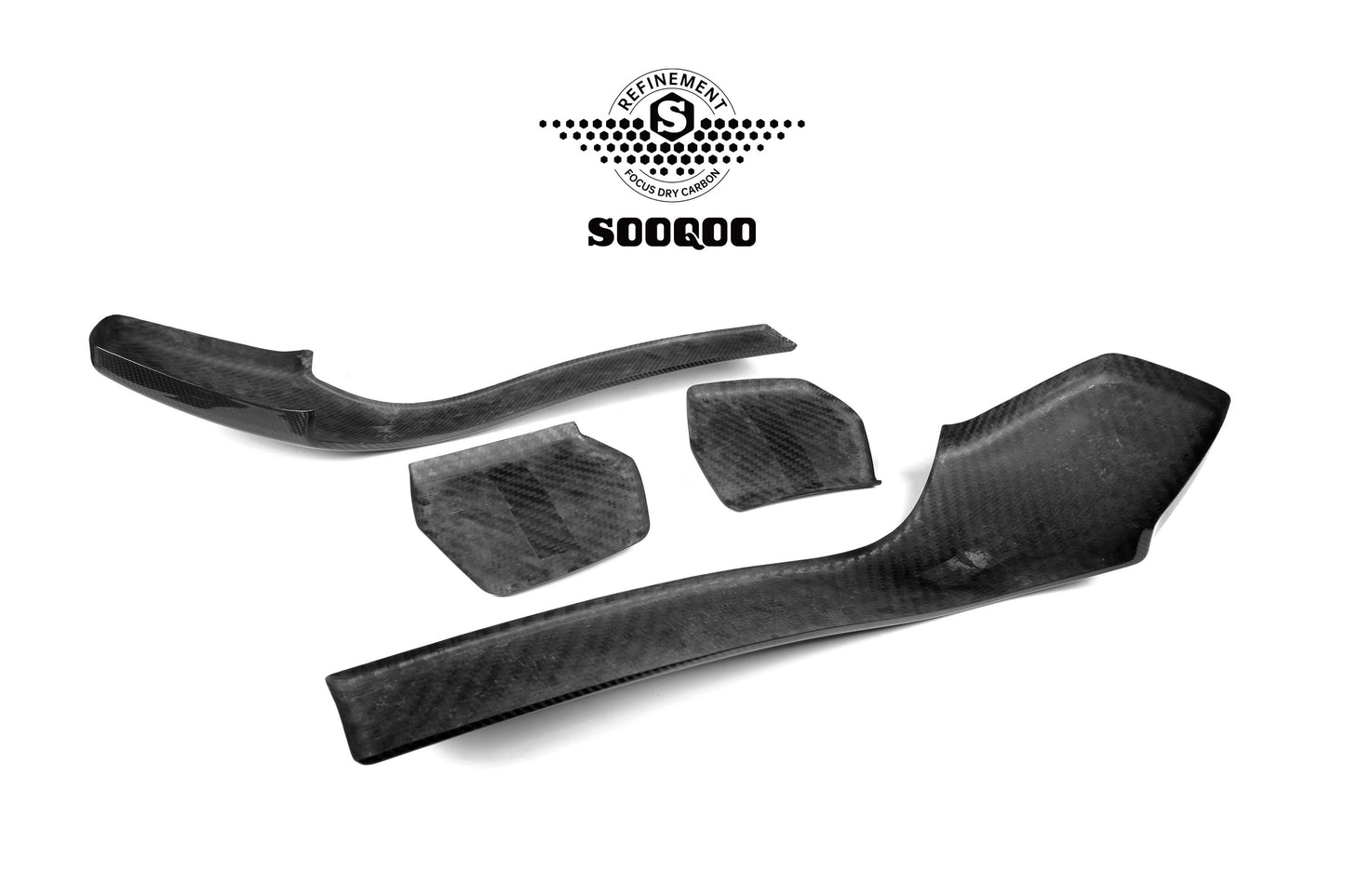 SQ Dry Carbon Fiber - OEM Style 4-PCS Sticky Backrest [BMW M3 F80 | M4 F82]