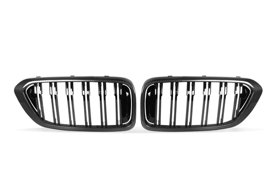 Dry Carbon Fiber - Double Slate Grill [BMW 6 Series G32 PRE-LCI]