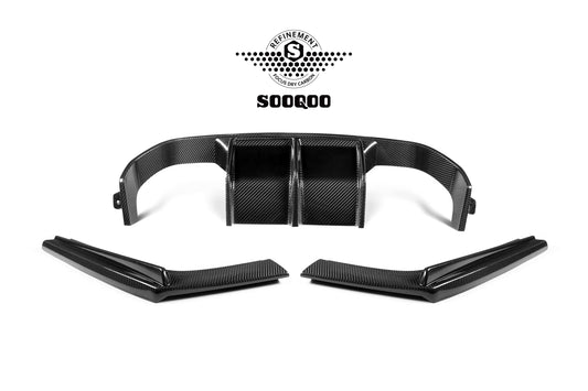 SQ Dry Carbon Fiber - V Style Diffuser [BMW M3 F80 | M4 F82]