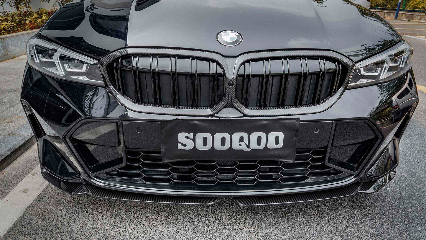 Dry Carbon Fiber - Front Grill Dual Slat [BMW 3 Series G20 LCI]