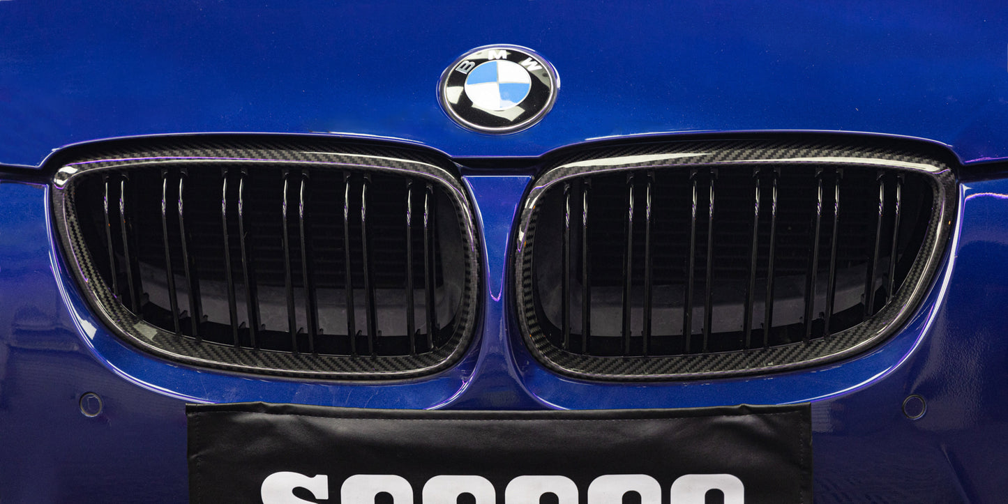 Dry Carbon Fiber - Front Grill Double Slat [BMW 3 Series E92 E93 Pre-LCI]