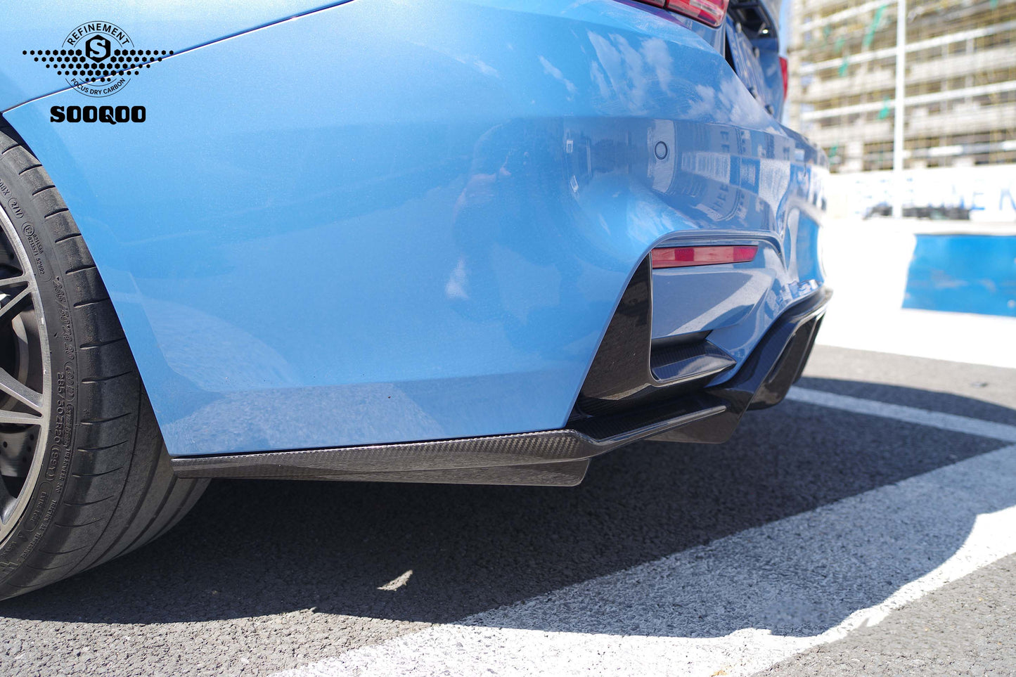 SQ Dry Carbon Fiber - Rear Splitter [BMW M3 F80 | M4 F82]