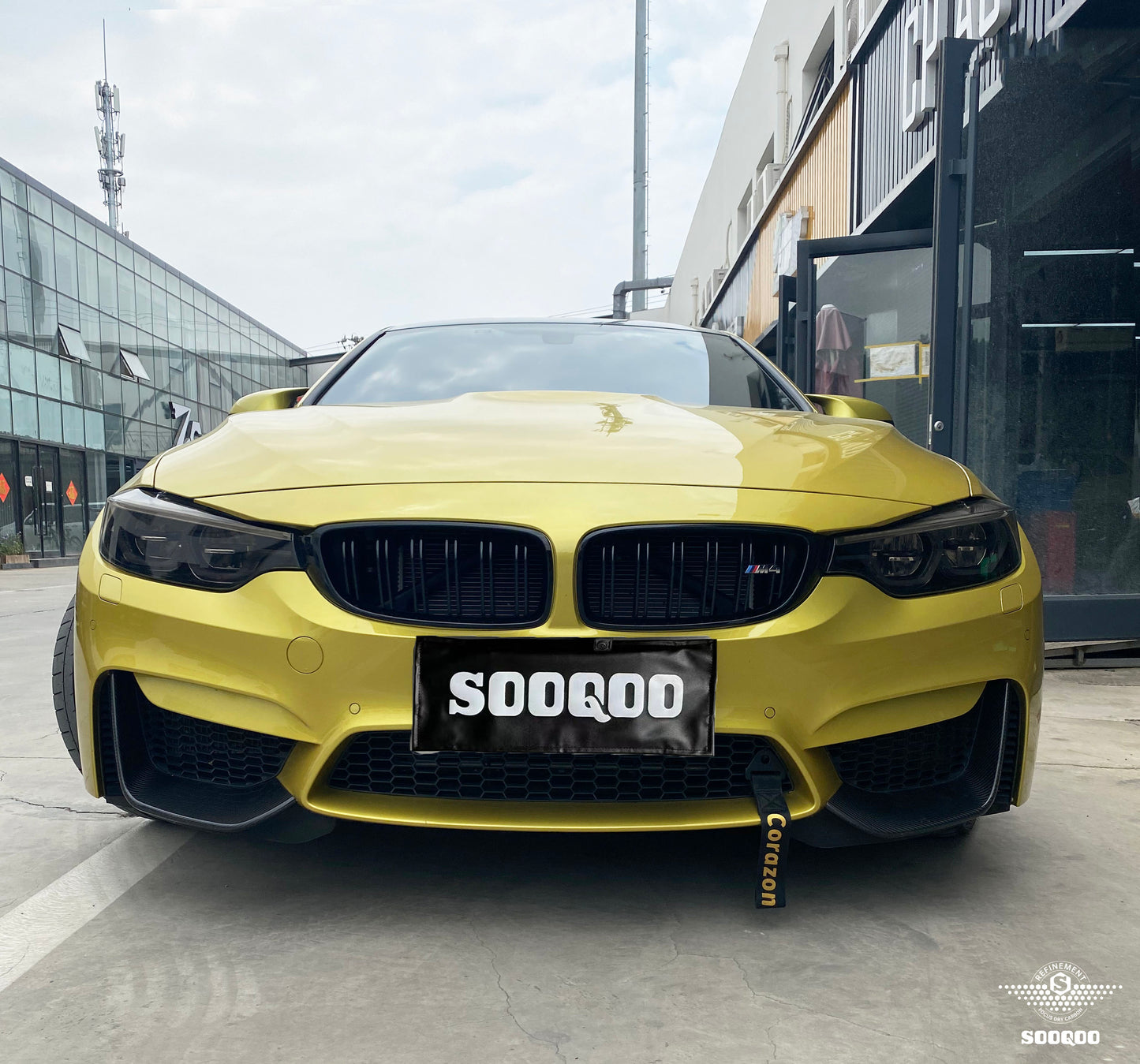 SQ Dry Carbon Fiber - Front Splitter [BMW M3 F80 | M4 F82]