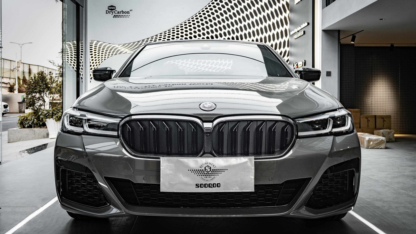 Dry Carbon Fiber - Dual Slat Grill [BMW M5 F90 LCI]