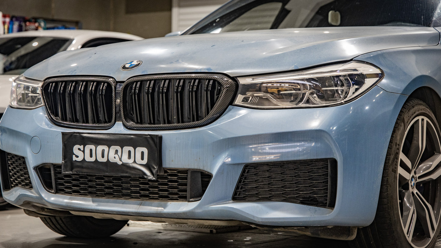 Dry Carbon Fiber - Double Slate Grill [BMW 6 Series G32 PRE-LCI]