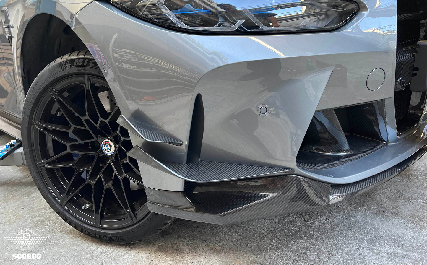 Dry Carbon Fiber - Front Side Canard VS Style [BMW M3 G80 | M4 G82]