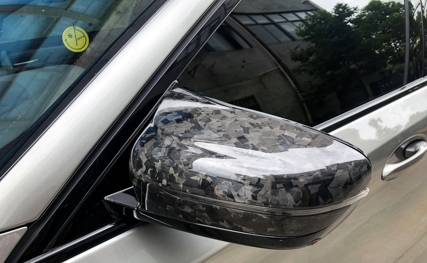 Dry Carbon Fiber -Mirror Cover OEM Style (Forged Option) [BMW M5 F90]