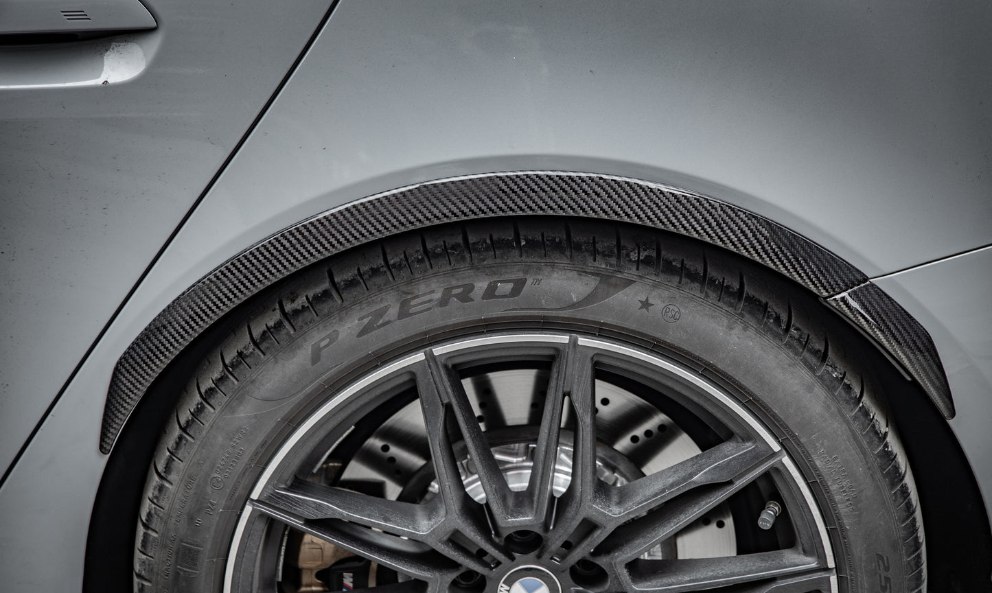 Dry Carbon Fiber - Wheel Arch Trim MP Style [BMW 4 Series G26]