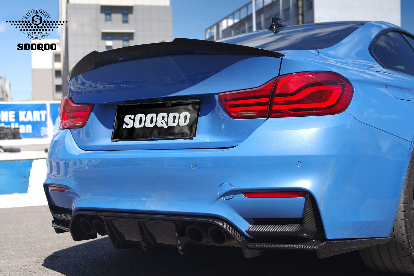 SQ Dry Carbon Fiber - Rear Splitter [BMW M3 F80 | M4 F82]