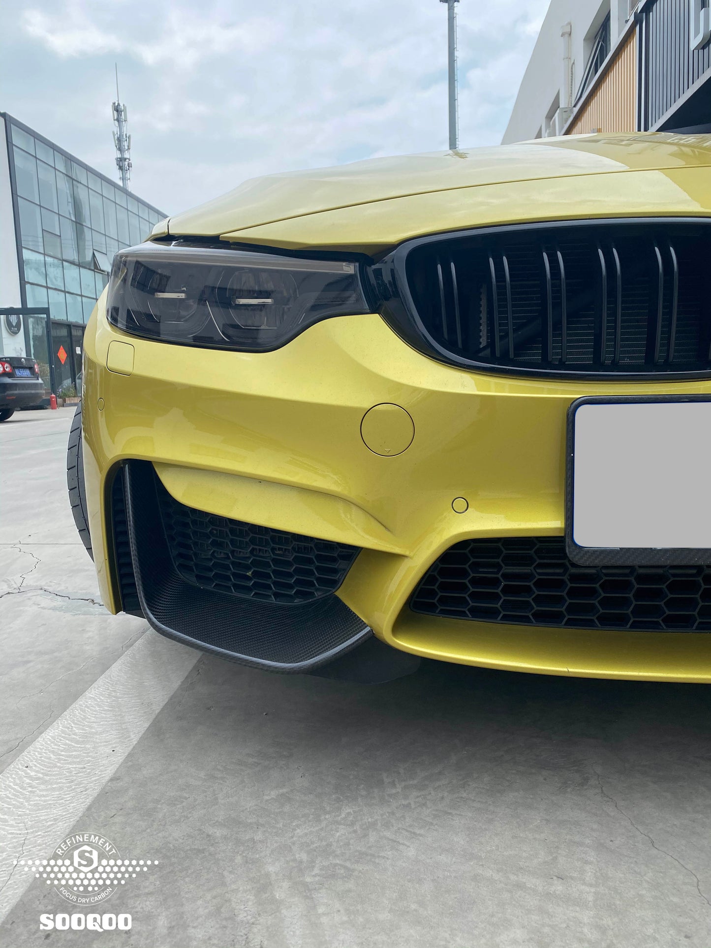 SQ Dry Carbon Fiber - Front Splitter [BMW M3 F80 | M4 F82]