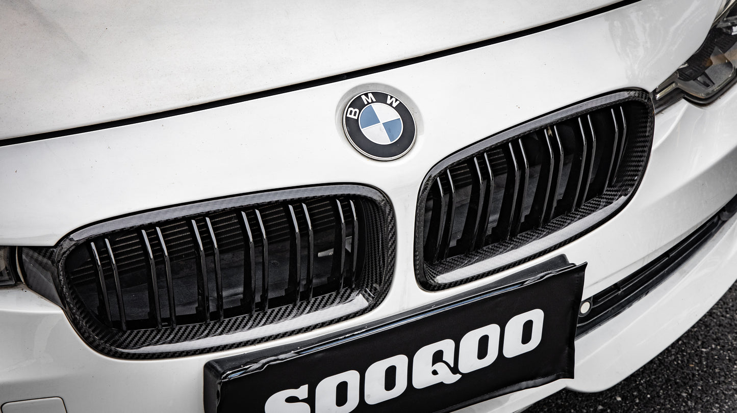 Dry Carbon Fiber - Front Grill Dual Slat [BMW 3 Series F30]