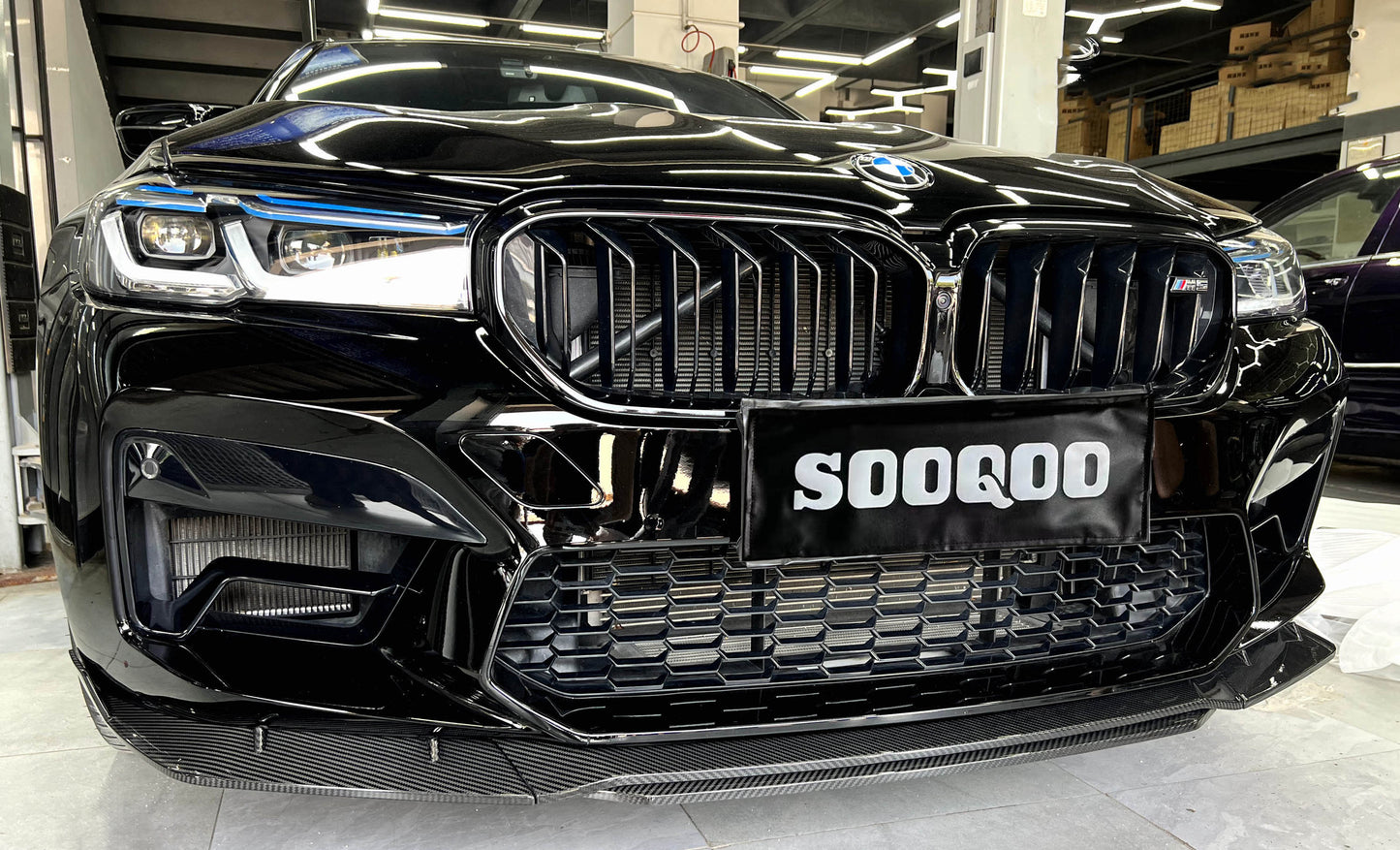 Dry Carbon Fiber - Front Lip MT Style [BMW M5 F90 PRE-LCI]