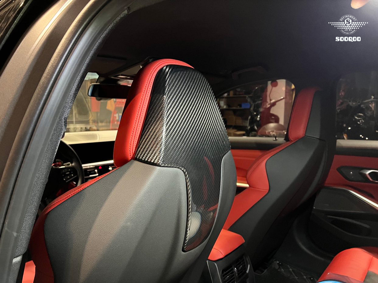 Dry Carbon Fiber - Seat Backrest OEM Style [BMW M3 G80 | M4 G28]