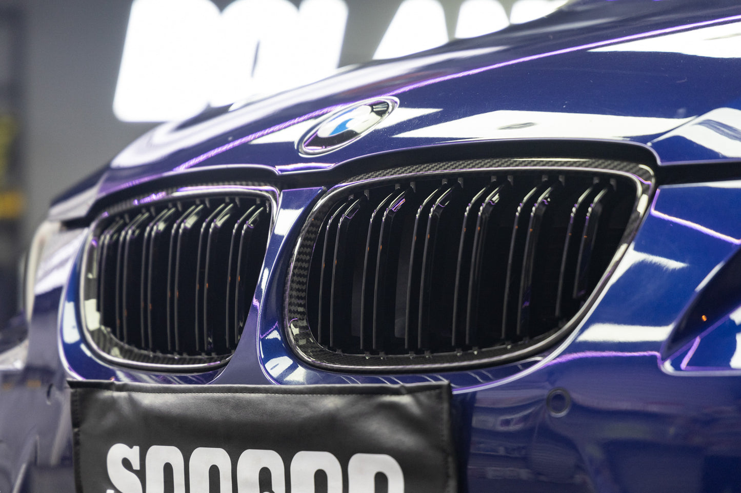 Dry Carbon Fiber - Front Grill Double Slat [BMW 3 Series E92 E93 Pre-LCI]