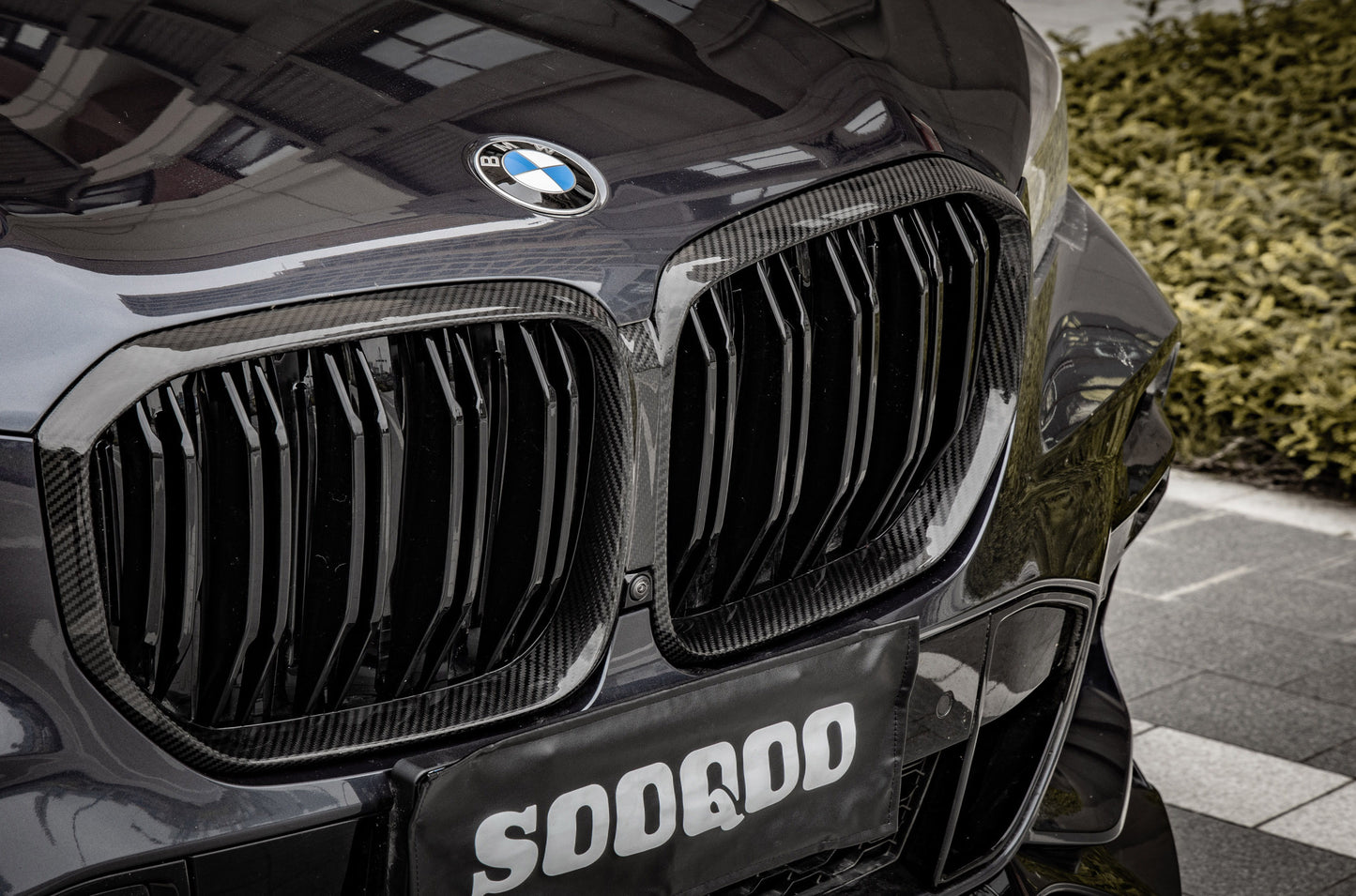 Dry Carbon Fiber - Double Slat Grill [BMW X5M F95 PRE-LCI]