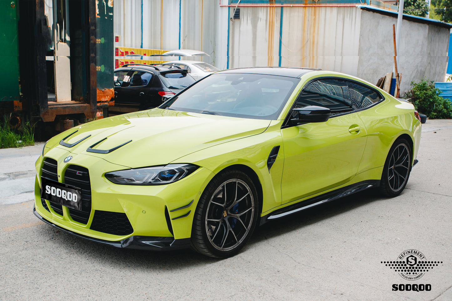 Dry Carbon Fiber - MP Style Front Side Canard [BMW M3 G80 | M4 G82]