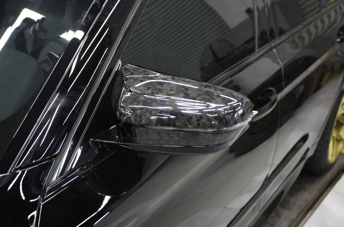 Dry Carbon Fiber -Mirror Cover OEM Style (Forged Option) [BMW M5 F90]