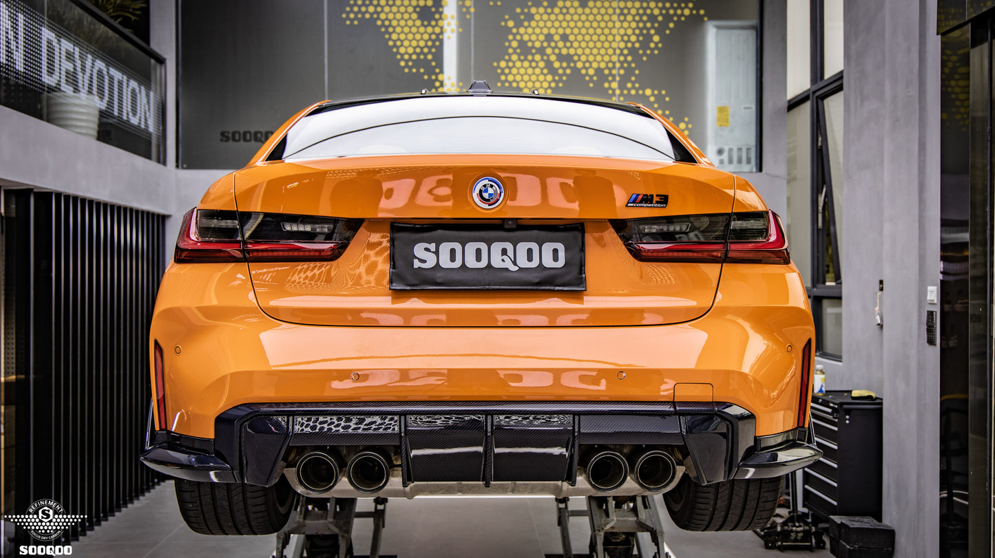 Dry Carbon Fiber - Diffuser Euro Style [BMW M3 G80 | M4 G82]