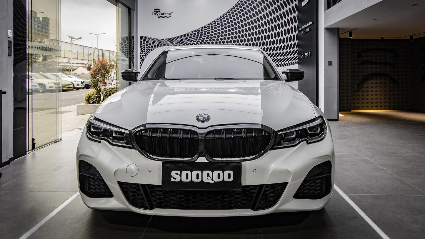 Dry Carbon Fiber - Front Grill Dual Slat [BMW 3 Series G20 Pre-LCI]