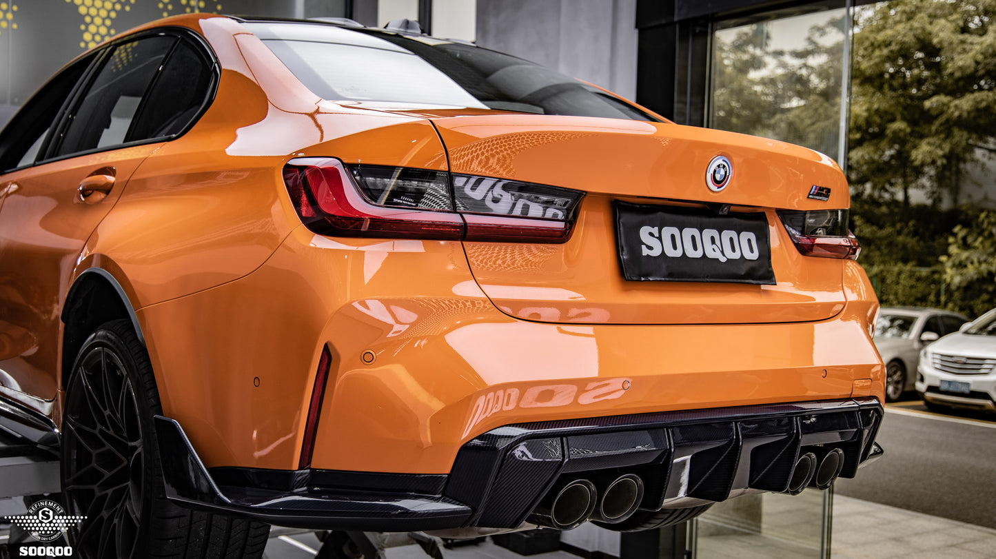 Dry Carbon Fiber - Diffuser Euro Style [BMW M3 G80 | M4 G82]