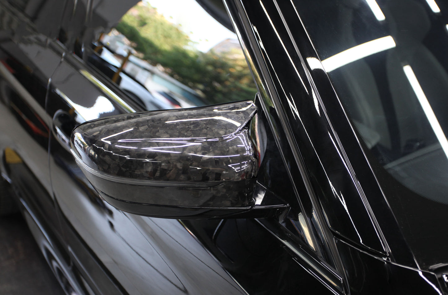 Dry Carbon Fiber -Mirror Cover OEM Style (Forged Option) [BMW M5 F90]
