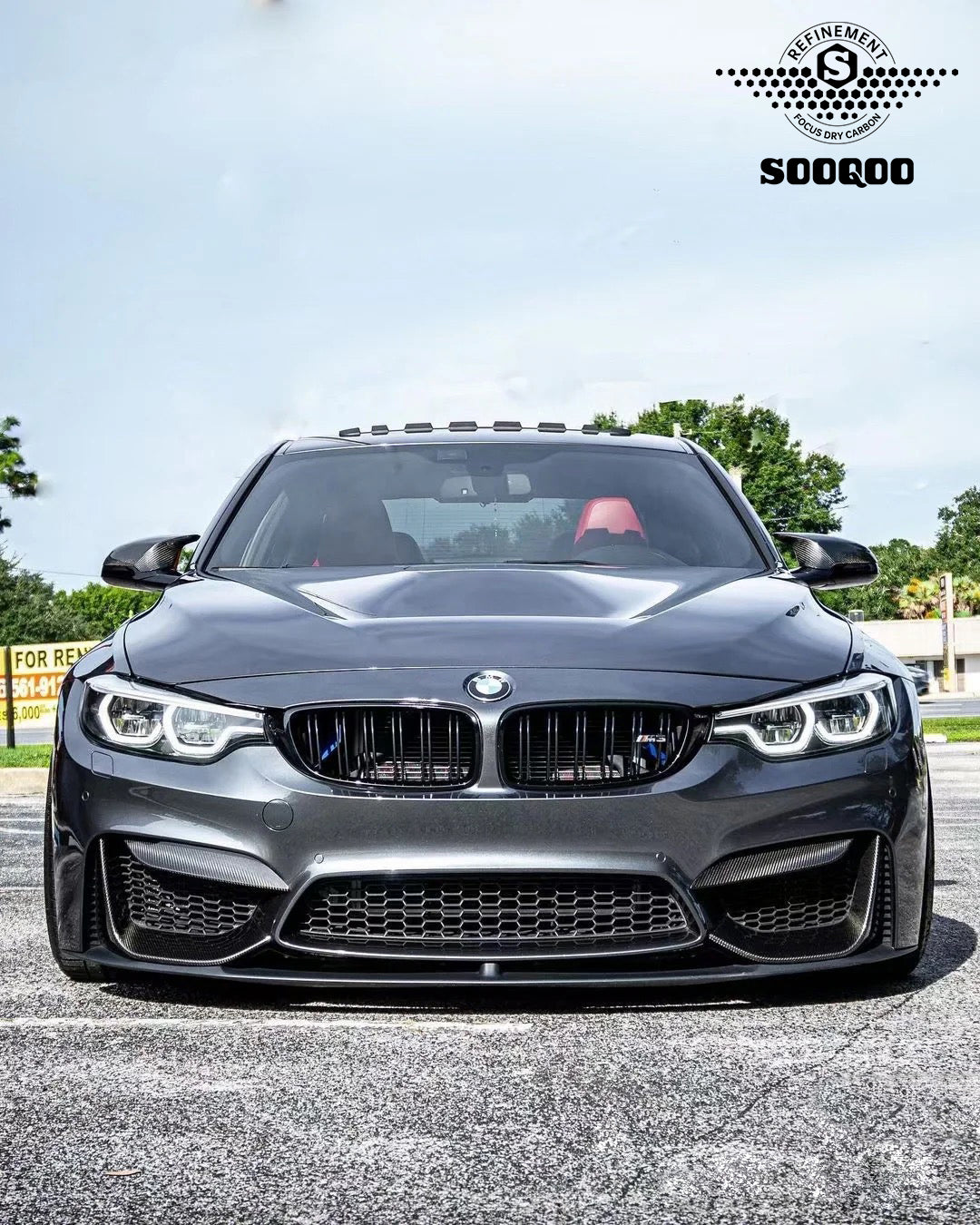 SQ Dry Carbon Fiber - Front Upper Splitter [BMW M3 F80 | M4 F82]