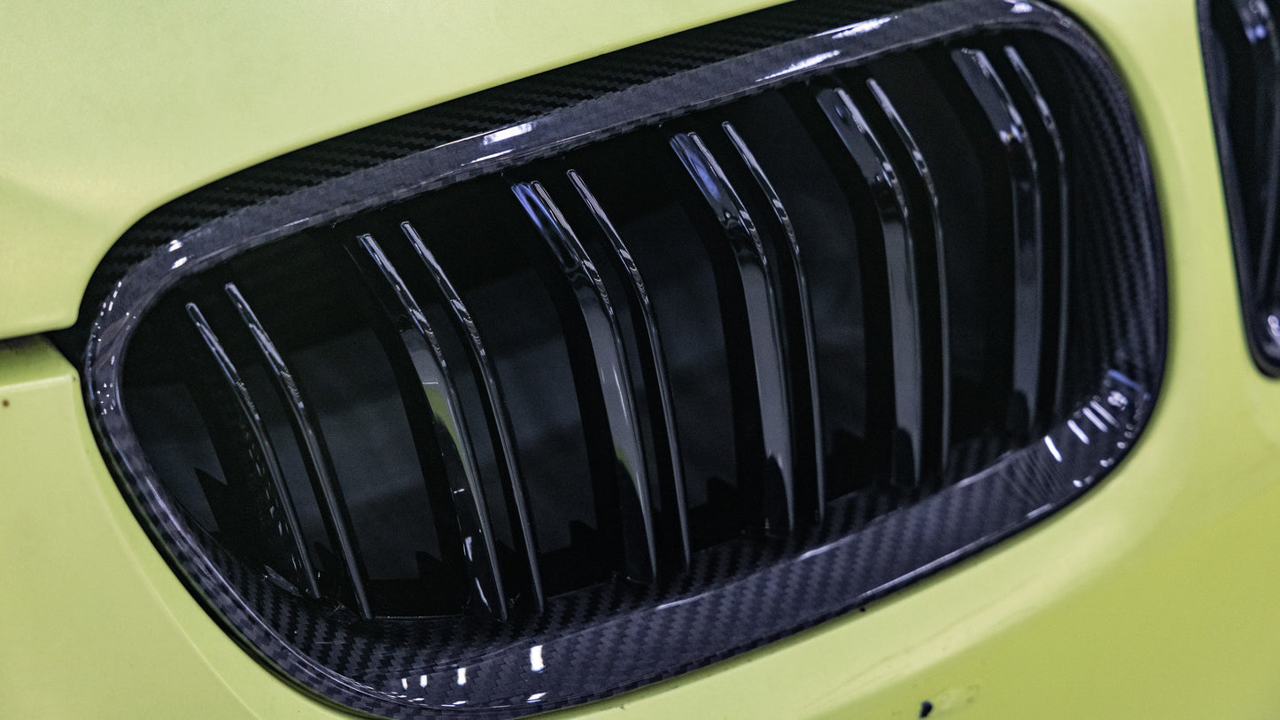 Dry Carbon Fiber - Front Grill Double Slat [BMW 3 Series E92 E93 LCI]