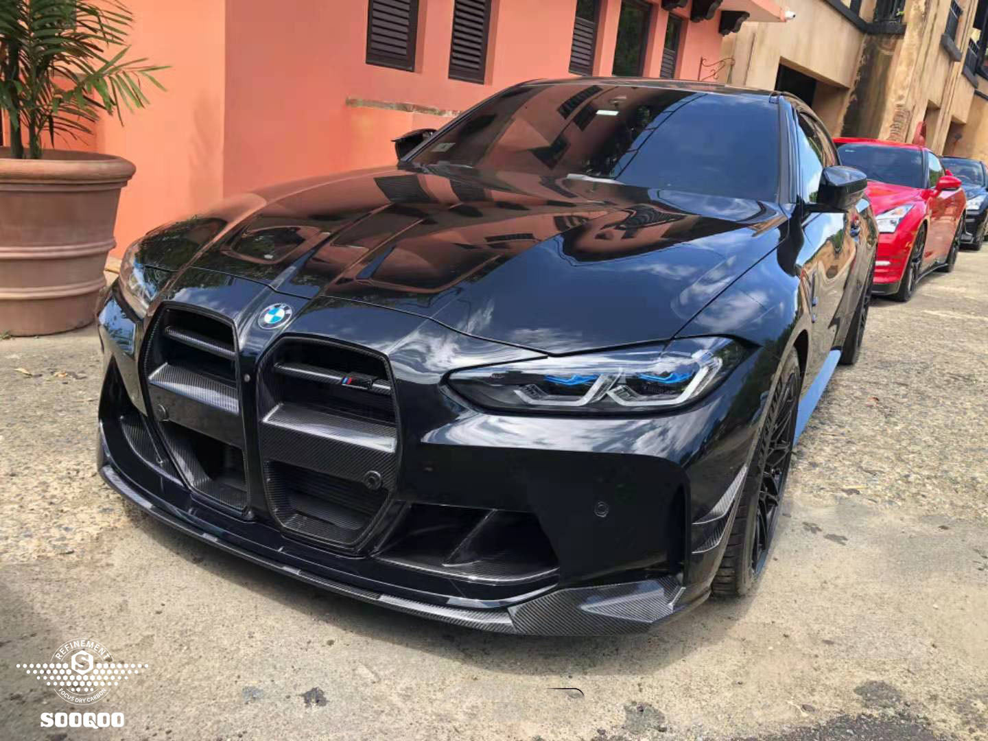 Dry Carbon Fiber - Front Grill V Style [BMW M3 G80 | M4 G82]