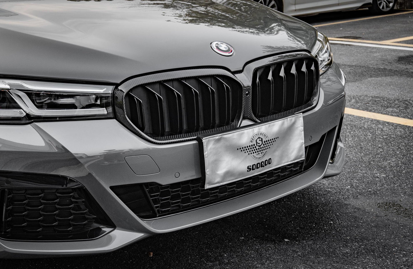 Dry Carbon Fiber - Dual Slat Grill [BMW M5 F90 LCI]