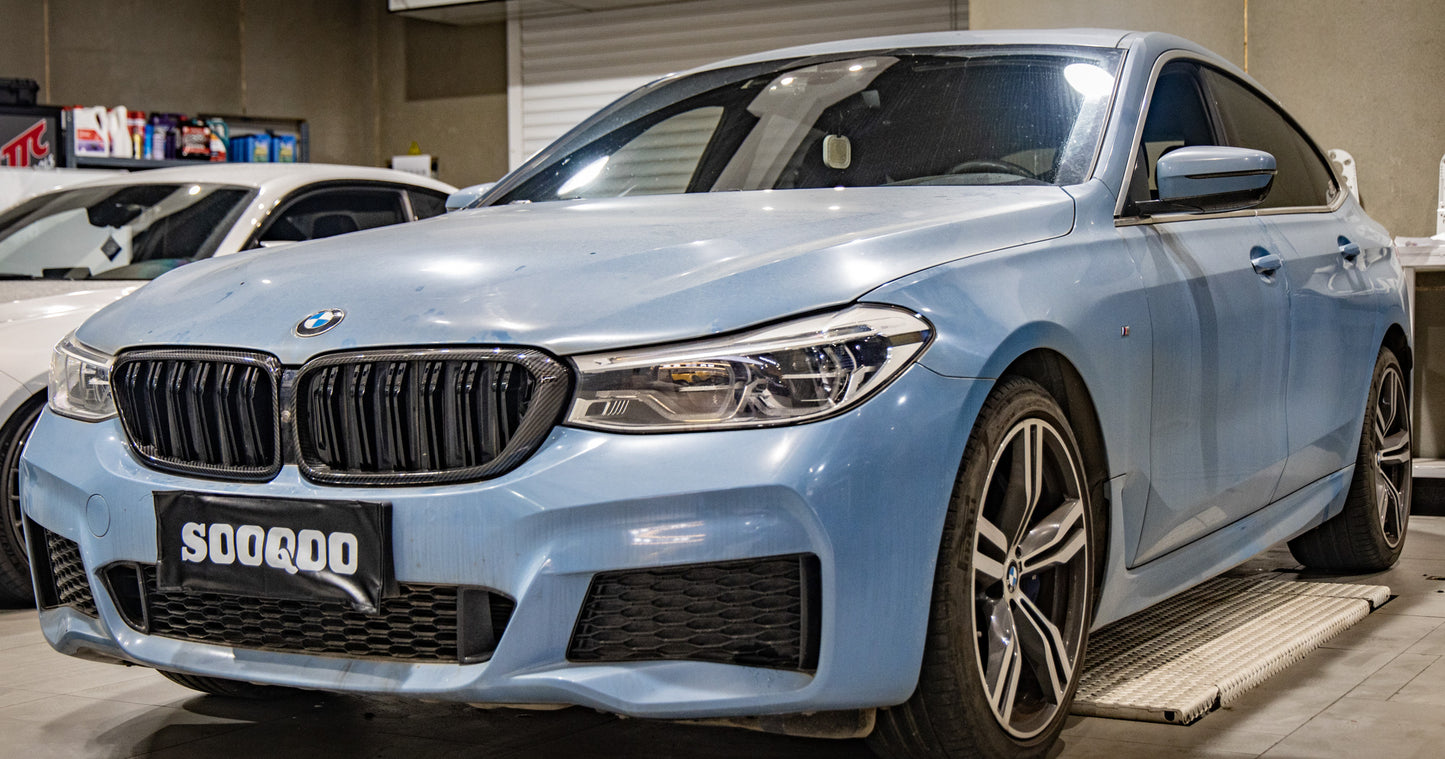 Dry Carbon Fiber - Double Slate Grill [BMW 6 Series G32 PRE-LCI]