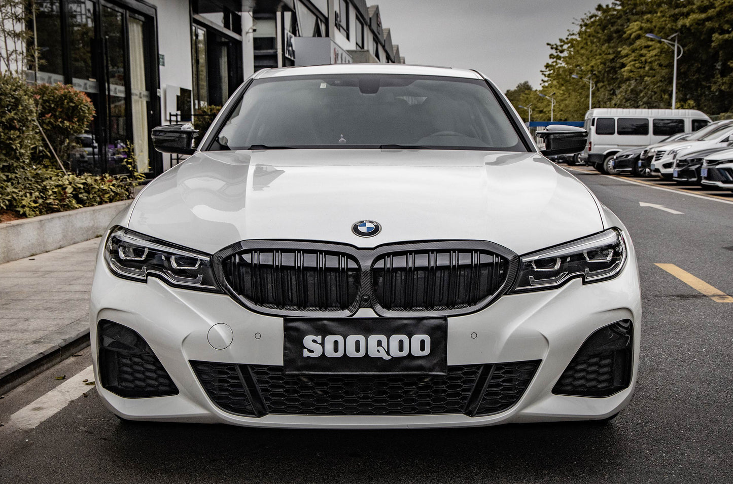 Dry Carbon Fiber - Front Grill Dual Slat [BMW 3 Series G20 Pre-LCI]