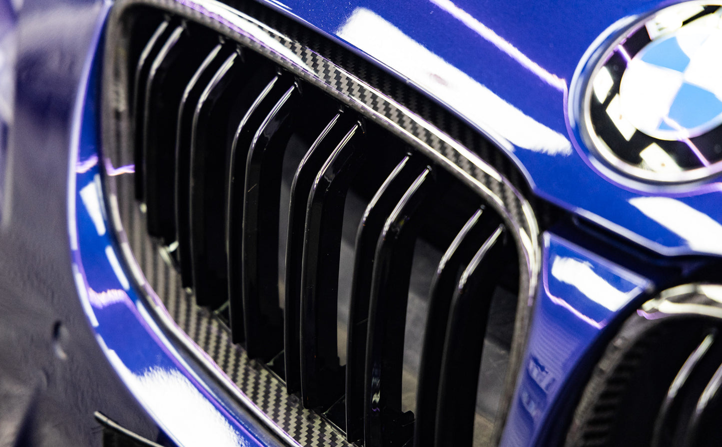 Dry Carbon Fiber - Front Grill Double Slat [BMW 3 Series E92 E93 Pre-LCI]