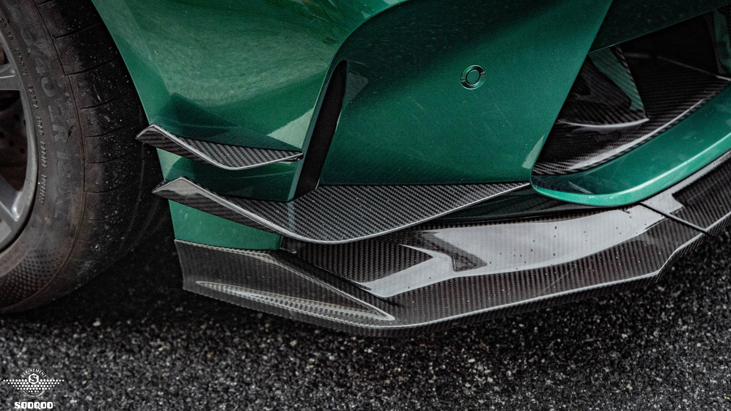 Dry Carbon Fiber - Front Side Canard VS Style [BMW M3 G80 | M4 G82]
