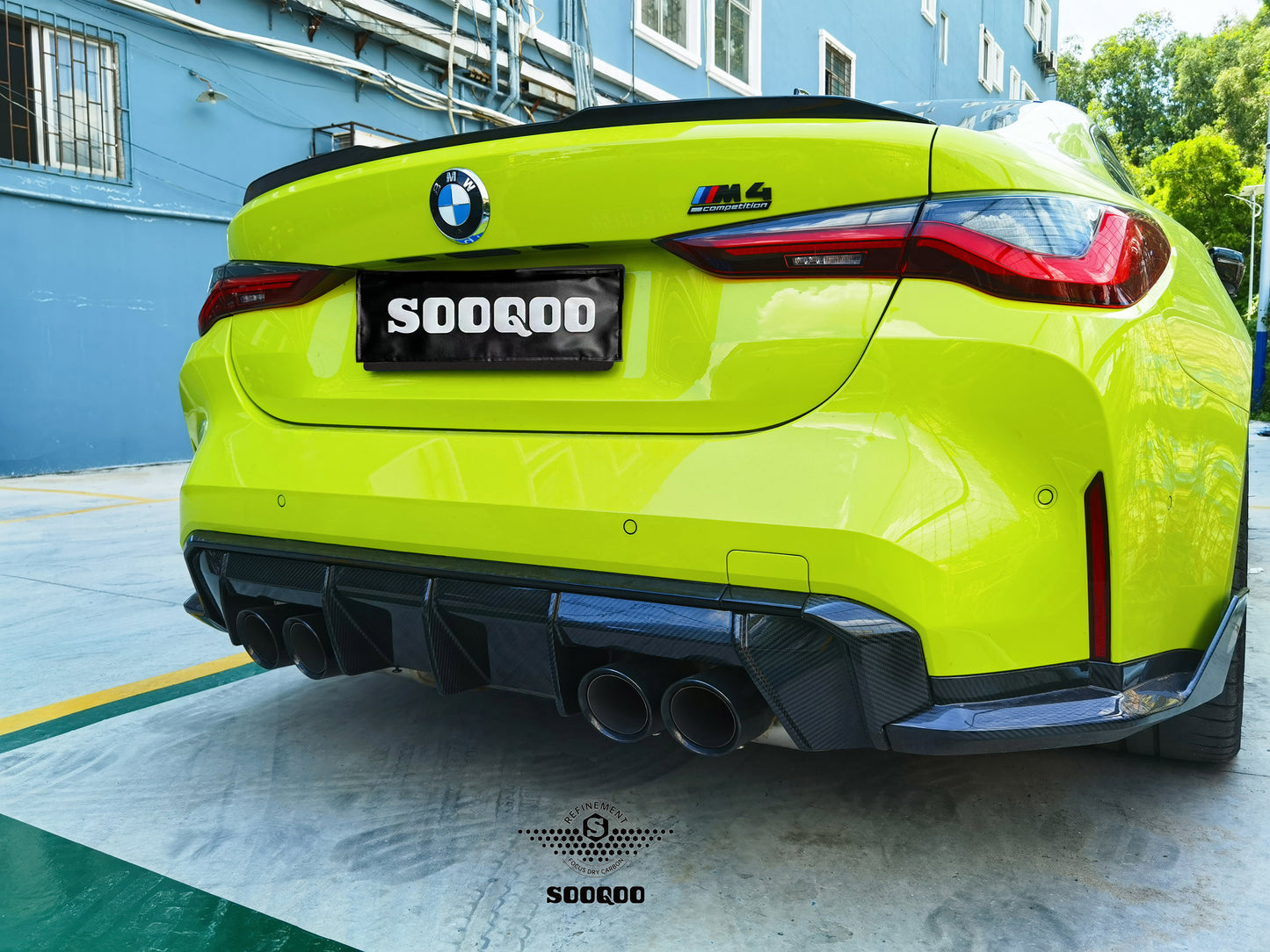 Dry Carbon Fiber - Diffuser Euro Style [BMW M3 G80 | M4 G82]
