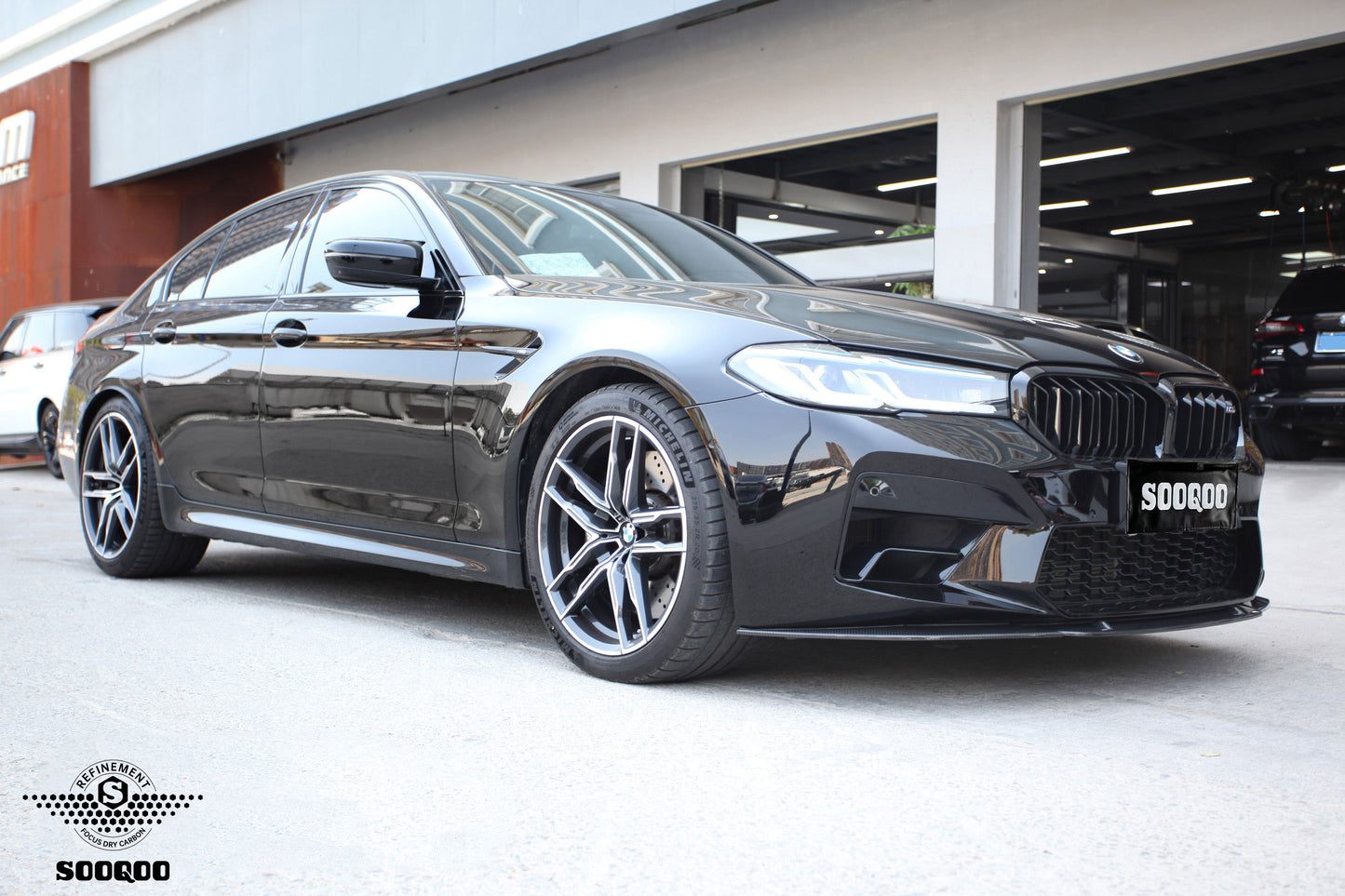 Dry Carbon Fiber - Front Lip LCI ST Style [BMW M5 F90]