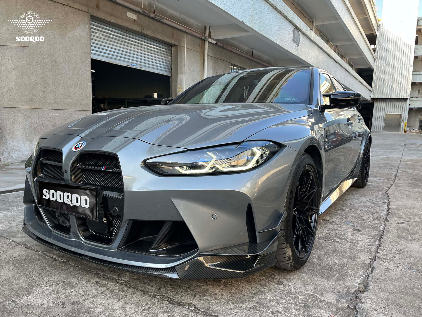 Dry Carbon Fiber - Front Grill V Style [BMW M3 G80 | M4 G82]