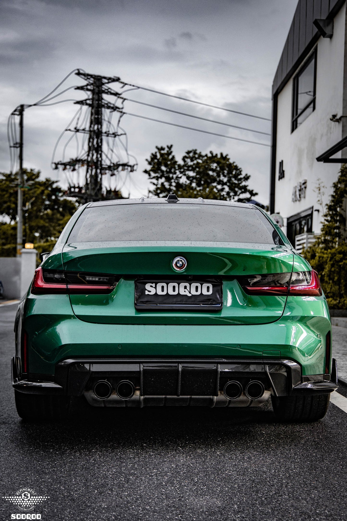 Dry Carbon Fiber - Rear Splitter MP Style [BMW M3 G80 | M4 G82]