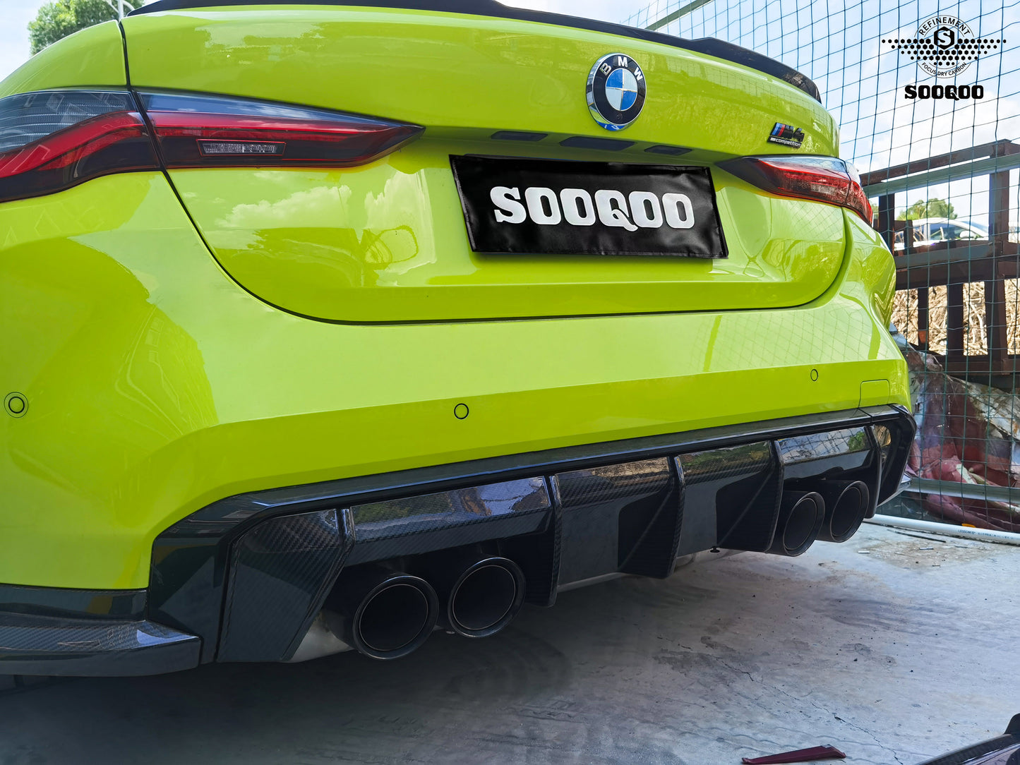 Dry Carbon Fiber - Diffuser Euro Style [BMW M3 G80 | M4 G82]