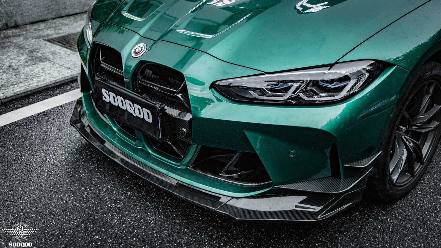 Dry Carbon Fiber - Front Side Canard VS Style [BMW M3 G80 | M4 G82]