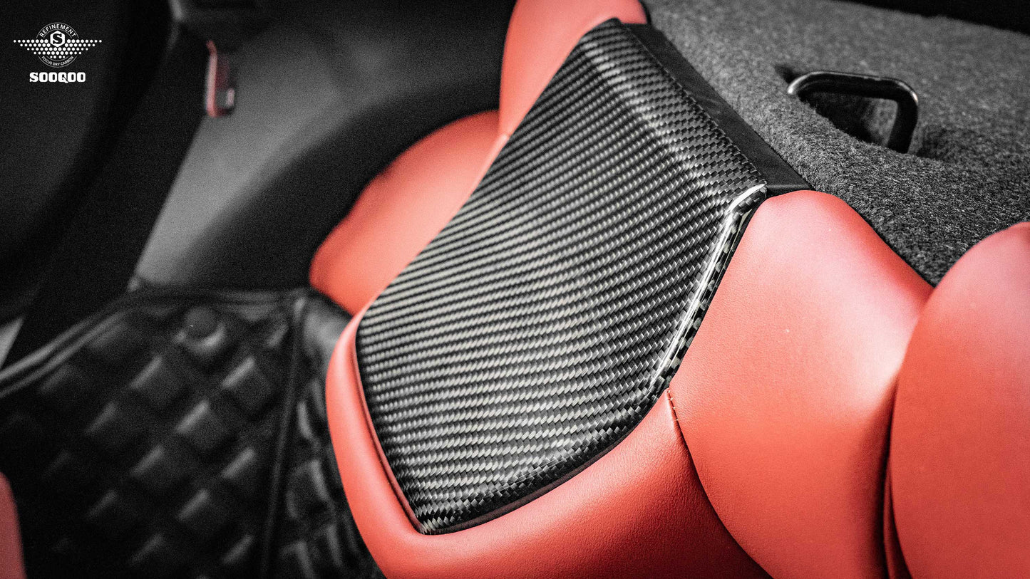 SQ Dry Carbon Fiber - OEM Style 4-PCS Sticky Backrest [BMW M3 F80 | M4 F82]