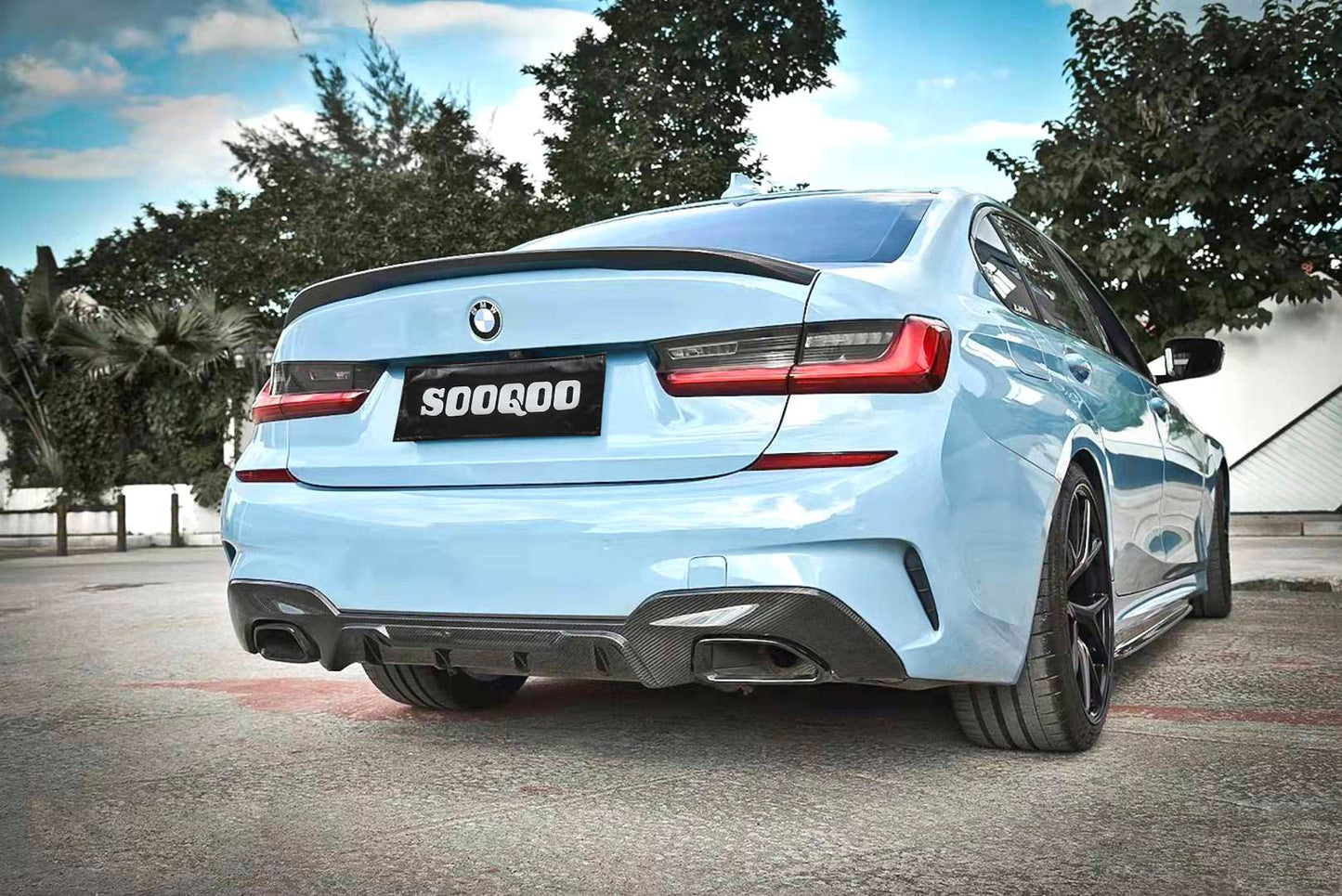 Dry Carbon Fiber - Diffuser MP Style [BMW 3 Series G20 Pre-LCI]