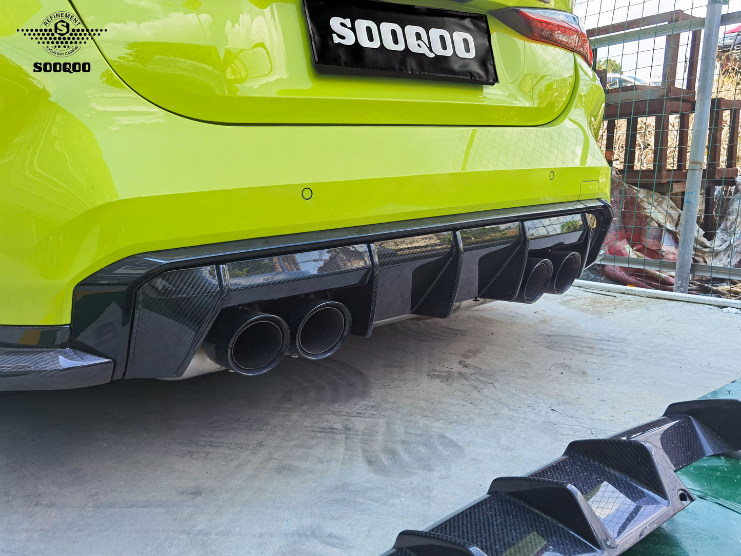 Dry Carbon Fiber - Diffuser Euro Style [BMW M3 G80 | M4 G82]
